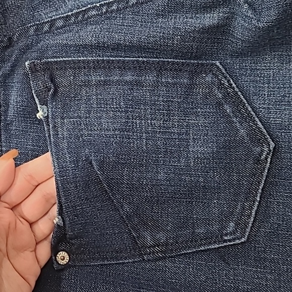 James Jeans Dark Blue Denim with Distress - Picture 9 of 9